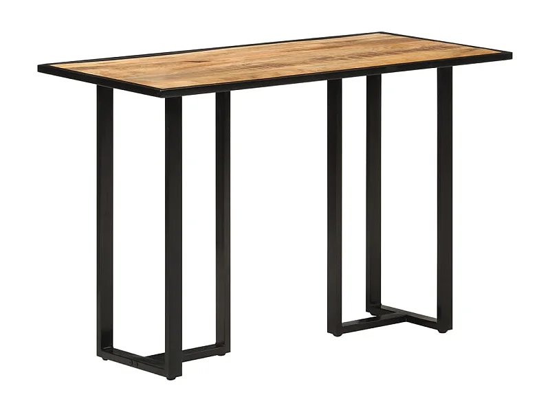Mesa de jantar 110x55x75,5 cm madeira de mangueira maciça