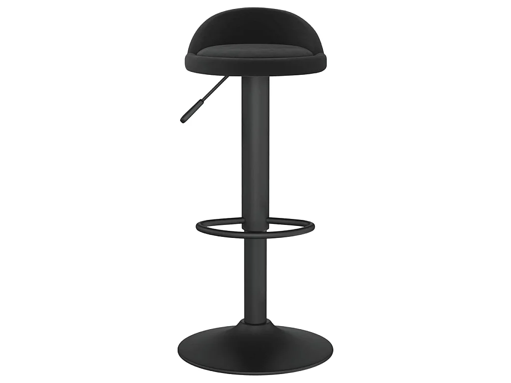 Sgabelli da Bar 2 pz in Velluto Nero