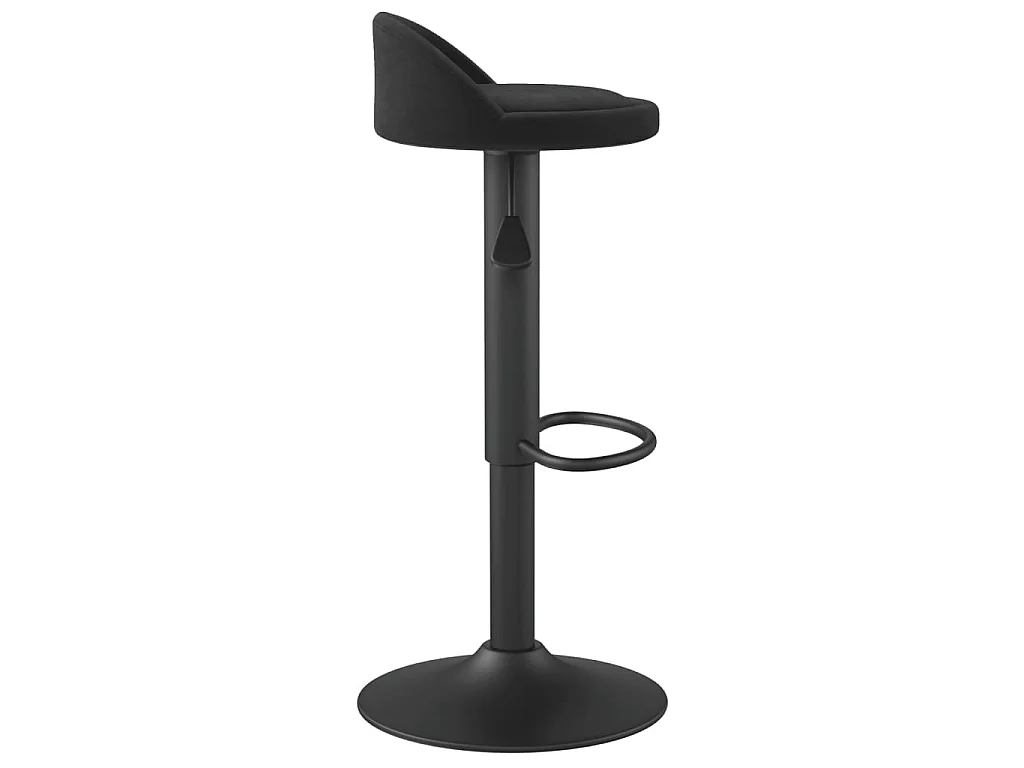 Sgabelli da Bar 2 pz in Velluto Nero