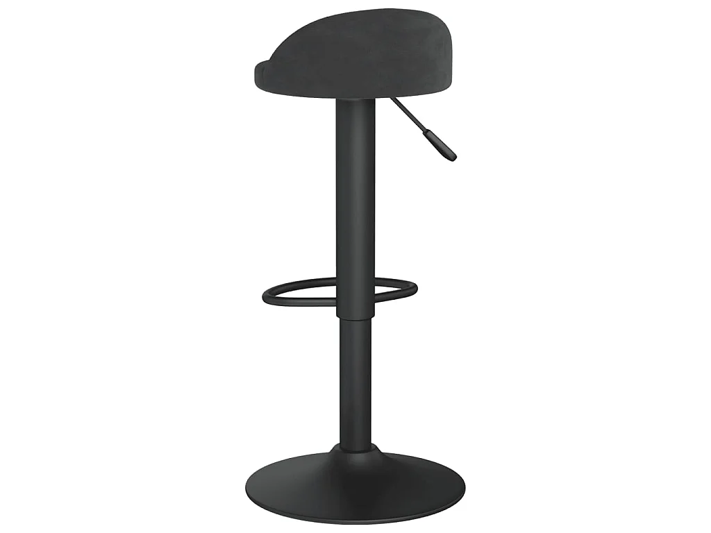 Sgabelli da Bar 2 pz in Velluto Nero