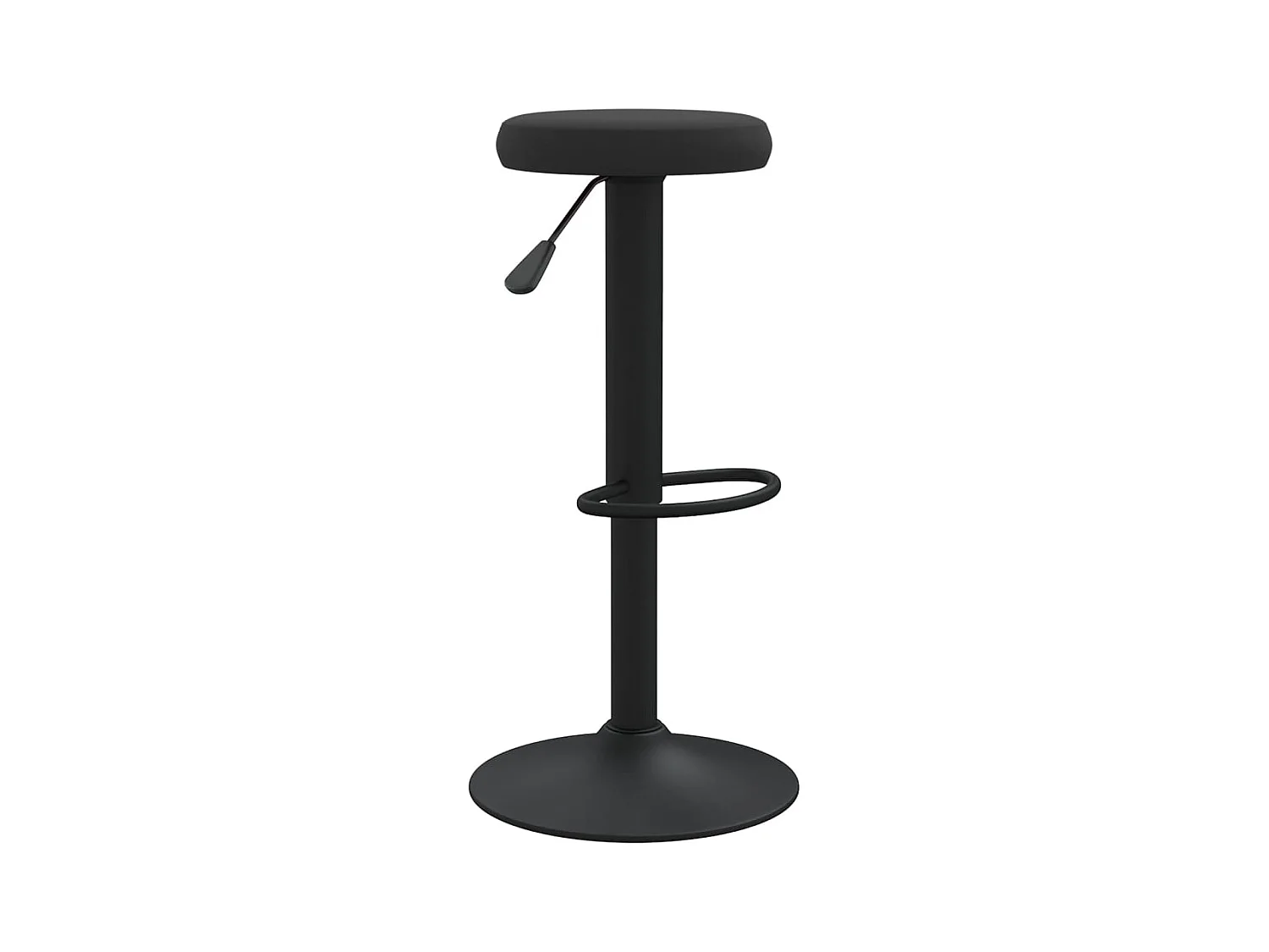 Tabourets de bar lot de 2 Noir Velours
