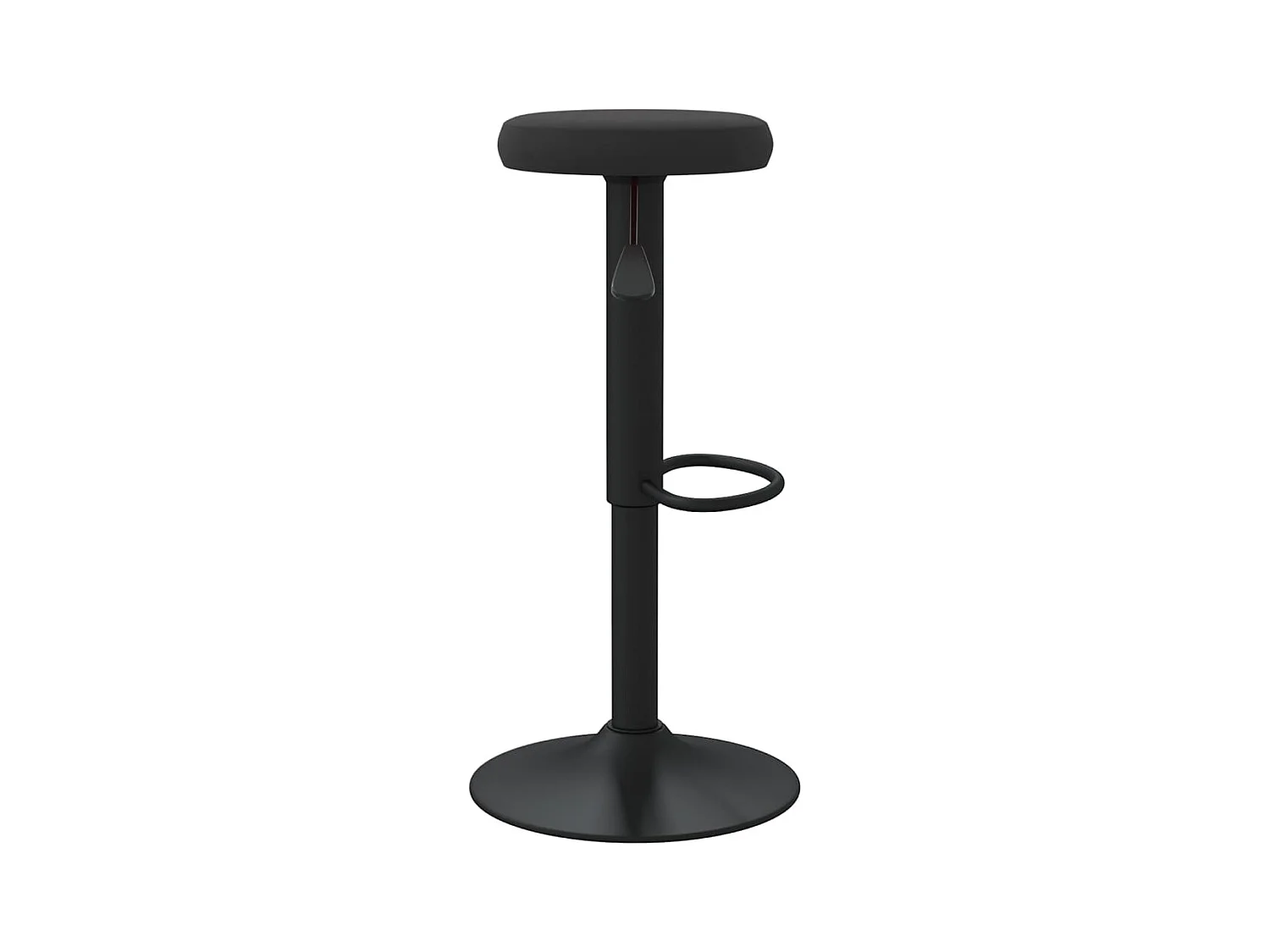 Tabourets de bar lot de 2 Noir Velours
