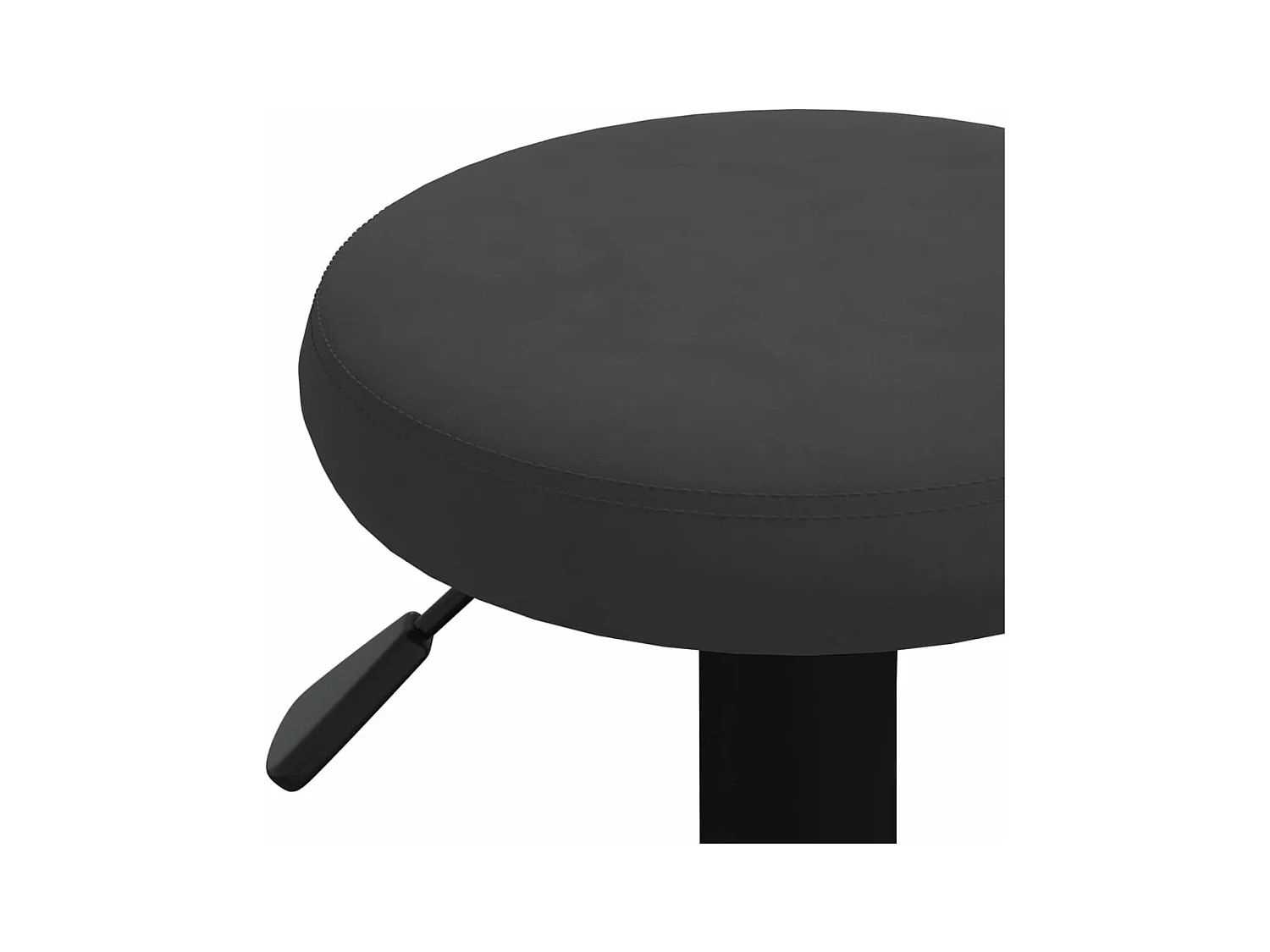 Tabourets de bar lot de 2 Noir Velours