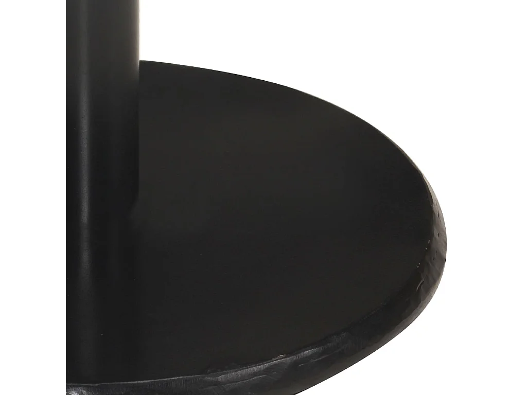 Barhocker 2 Stk. Schwarz Echtleder