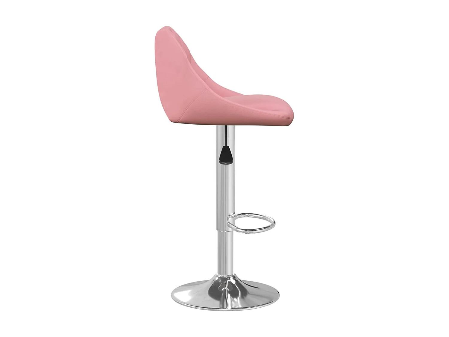 Tabourets de bar lot de 2 rose velours