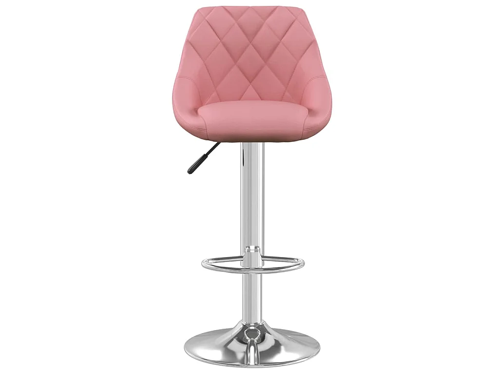 Barhocker 2 Stk. Rosa Samt