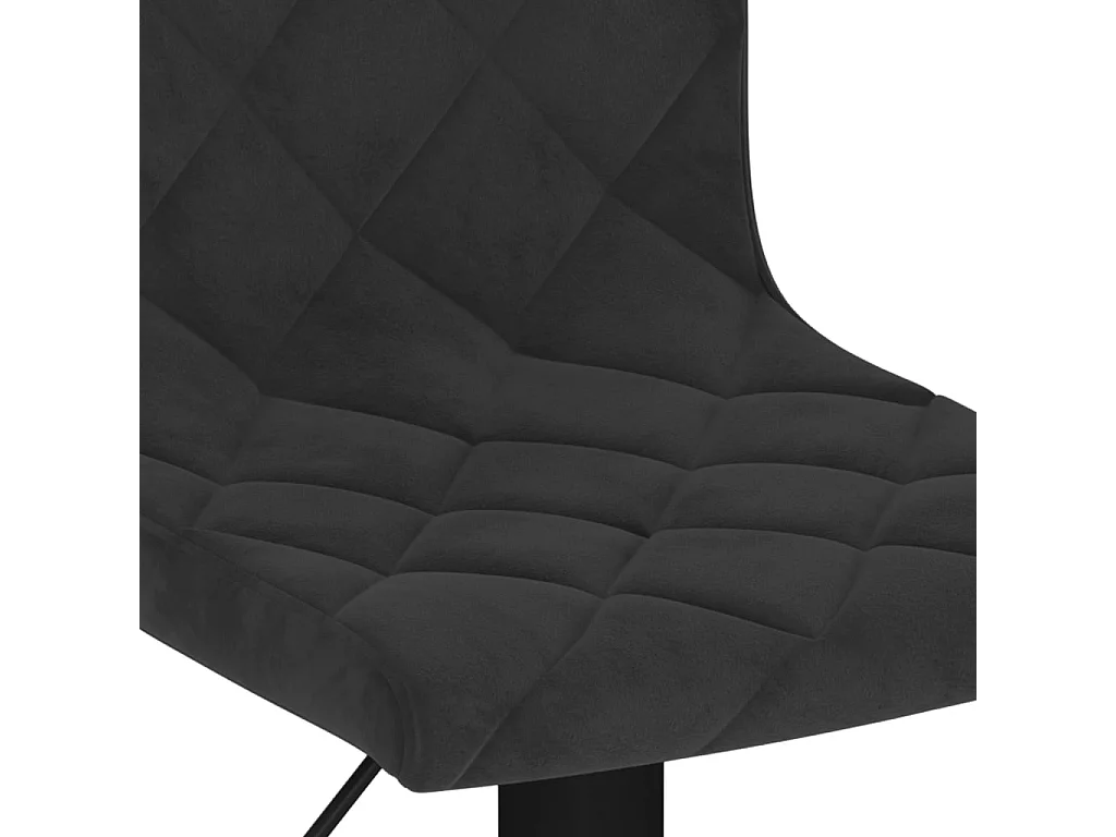Barhocker 2 Stk. Schwarz Samt