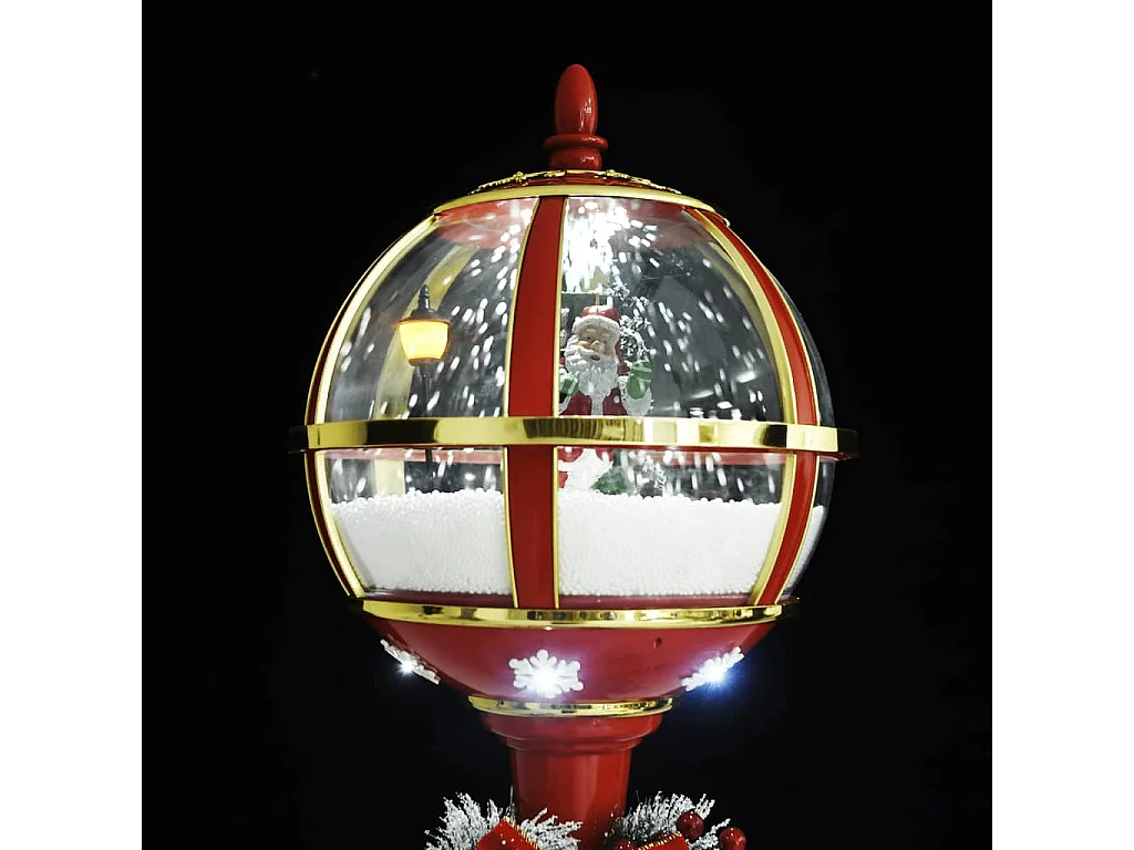 Candeeiro de rua natalício com Pai Natal 175 cm LED