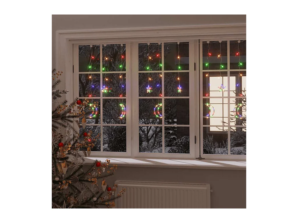 Lichtslinger ster en maan 345 LED's meerkleurig