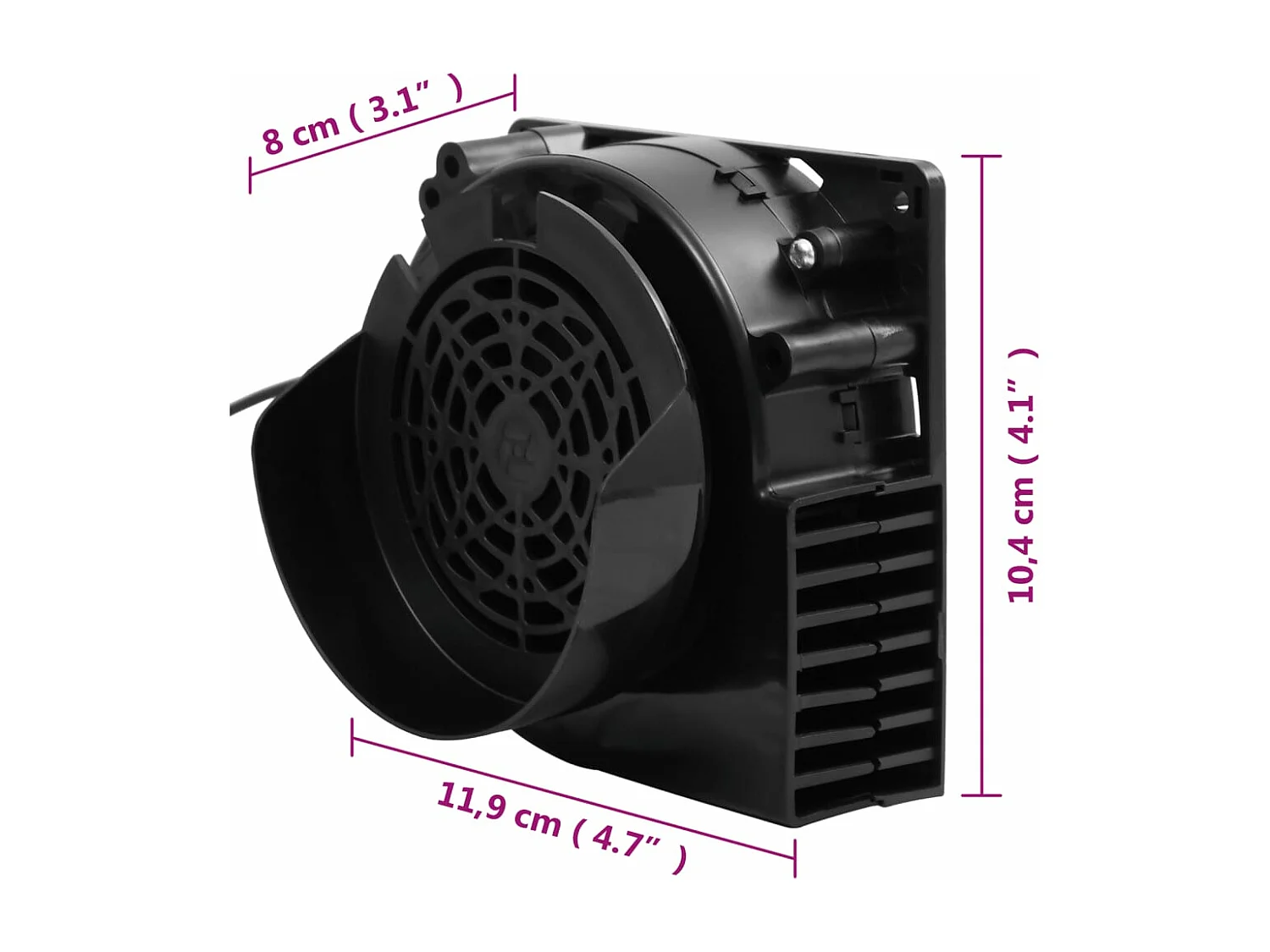 Guirlande lumineuse à LED avec 66 LED et ventilateur 660 cm