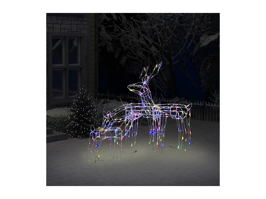Cordon lumineux de Noël 3 pcs Rennes 229 LED