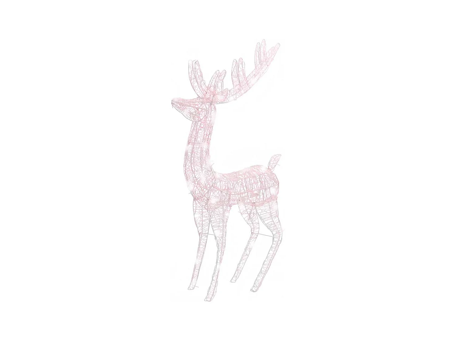 LED-Rentier XXL Acryl Weihnachtsdeko 250 LED 180 cm Warmweiß