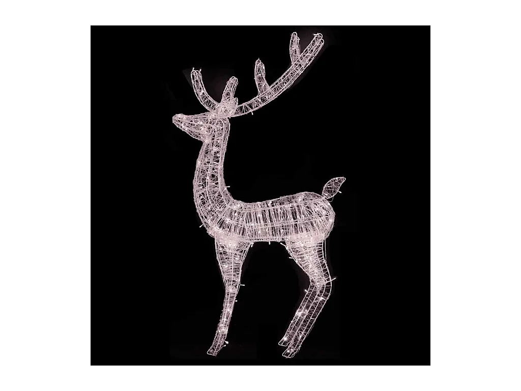 LED-Rentier XXL Acryl Weihnachtsdeko 250 LED 180 cm Warmweiß