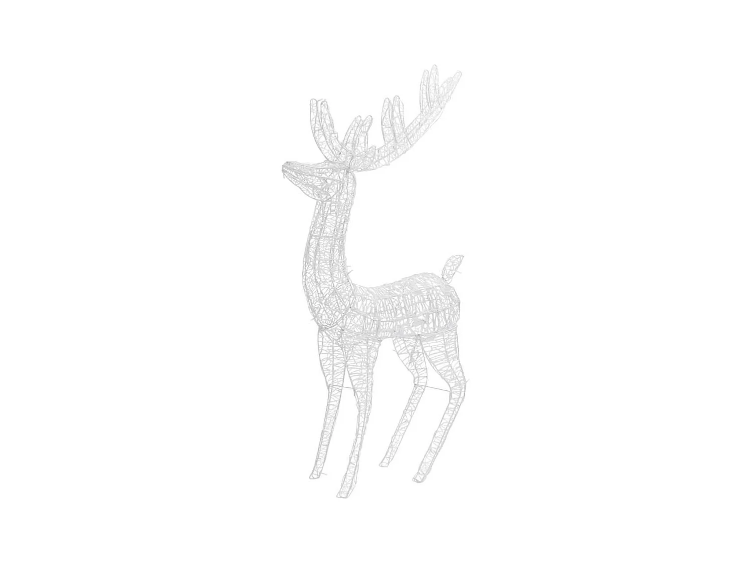 LED-Rentier XXL Acryl Weihnachtsdeko 250 LED 180 cm Warmweiß