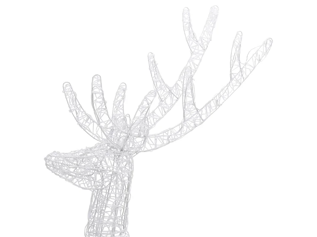 Kerstdecoratie rendier 250 LED's meerkleurig 180 cm acryl