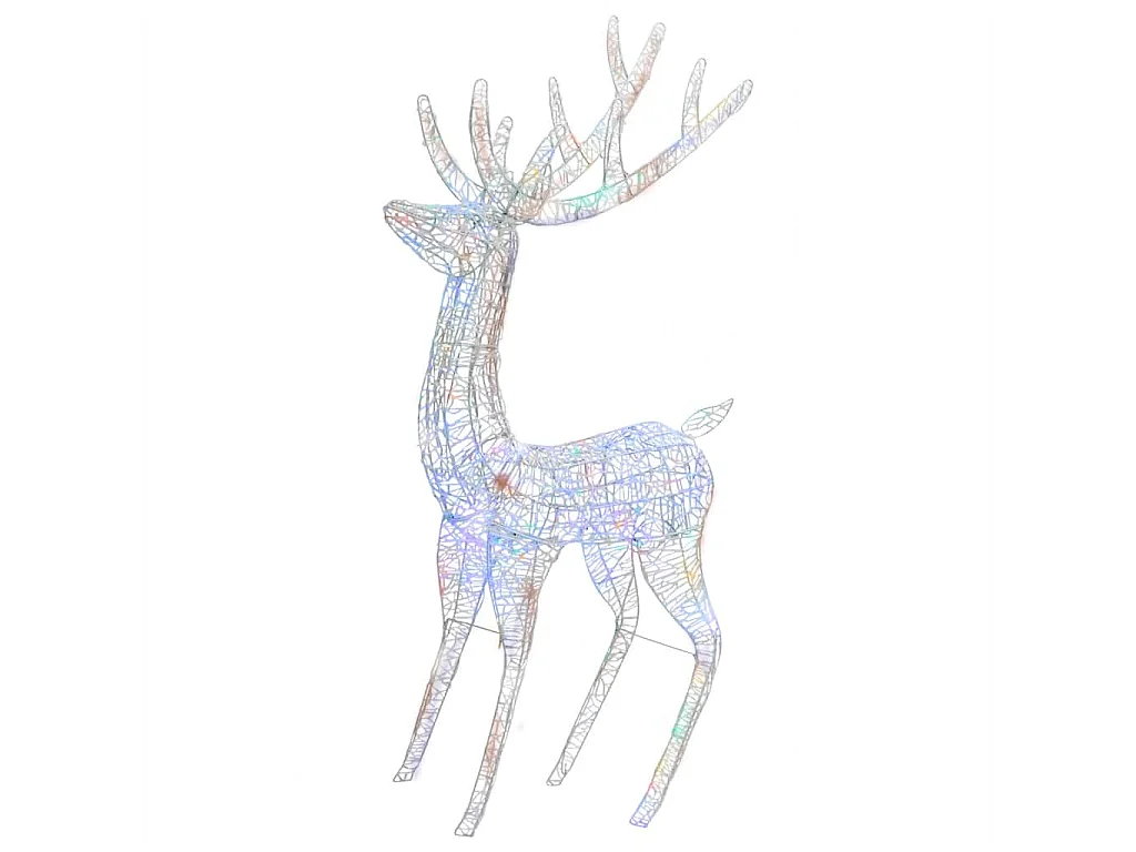 Renne de Noël XXL Acrylique 250 LED 180 cm Coloré