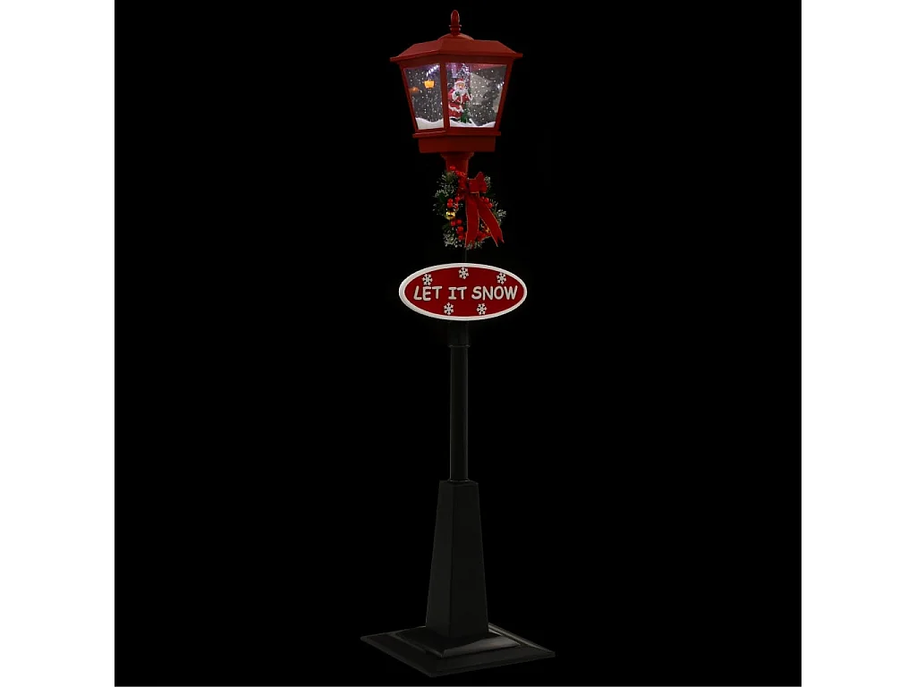 Lampione di Natale con Babbo Natale 180 cm LED