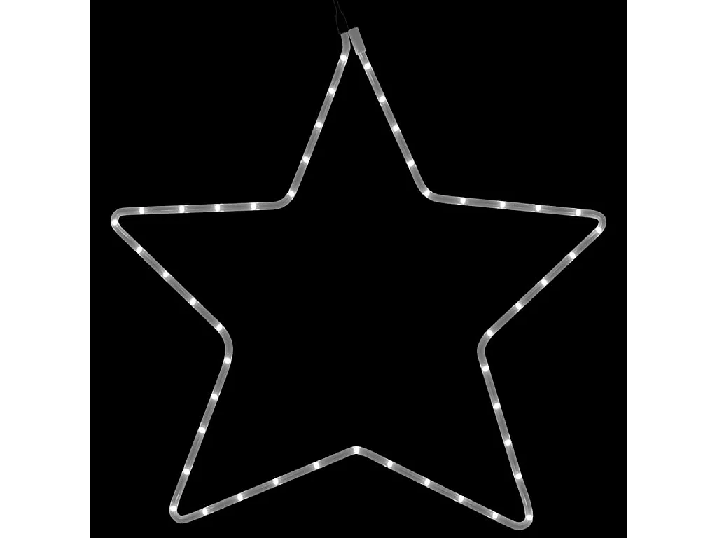 Figure d'étoile de Noël avec 48 LED blanc chaud 56 cm