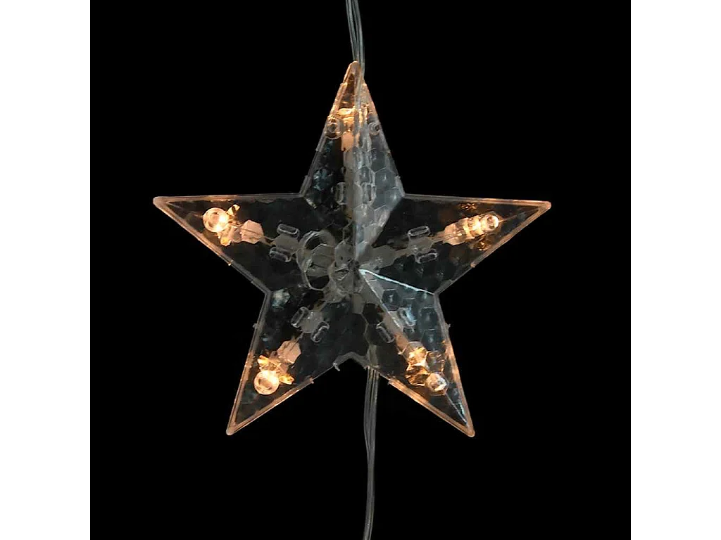 Guirlande lumineuse à étoiles LED 200LED Blanc chaud 8fonctions