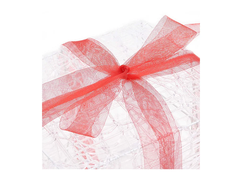 LED-Geschenkboxen 3 Stk. Weihnachtsdekoration Mehrfarbig