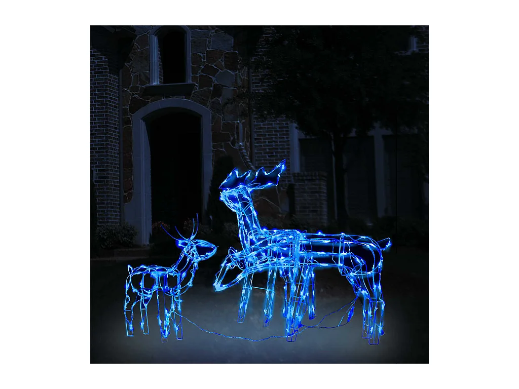 Cordon lumineux de Noël 3 pcs Rennes 229 LED