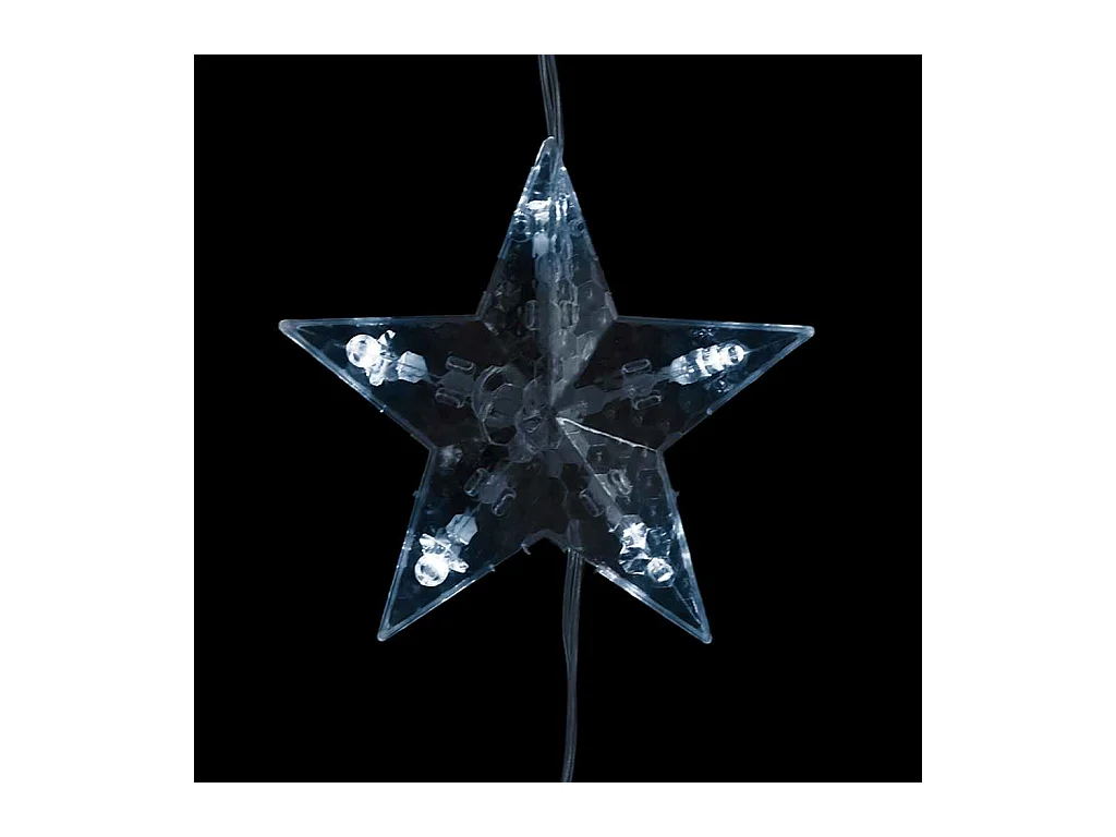 Guirlande lumineuse à étoiles LED 200 LED Blanc 8 fonctions