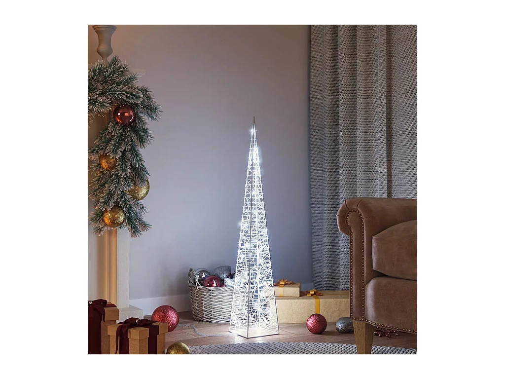 Cône lumineux décoratif à LED Acrylique Blanc froid 90 cm