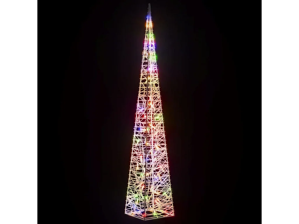 LED-Leuchtkegel Acryl Deko Mehrfarbig 120 cm