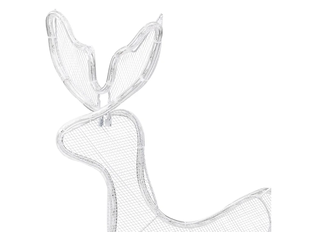 Iluminação de Natal formato rena e trenó com rede 432 luzes LED