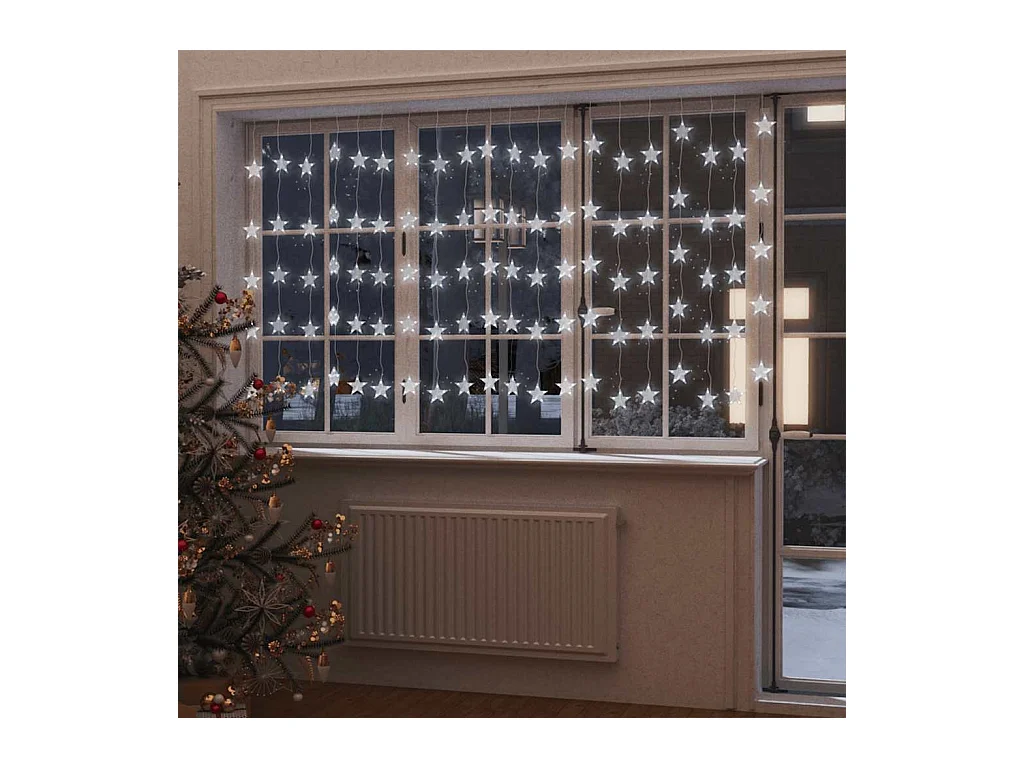 Guirlande lumineuse à étoiles LED 500 LED Blanc 8 fonctions