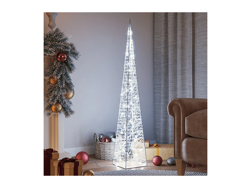 Cône lumineux décoratif à LED Acrylique Blanc froid 120 cm