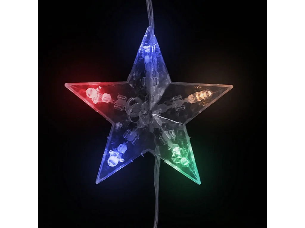 Guirlande lumineuse à étoiles LED 500 LED Coloré 8 fonctions