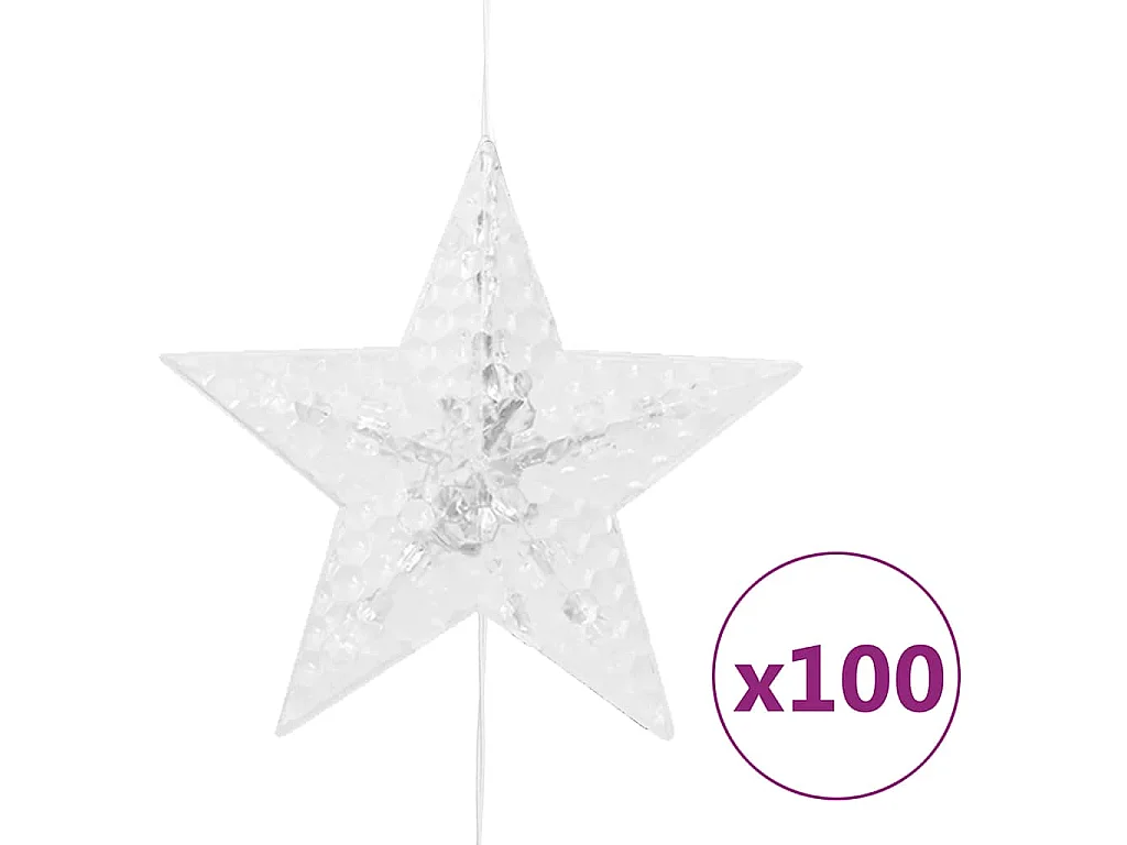 Guirlande lumineuse à étoiles LED 500 LED Coloré 8 fonctions