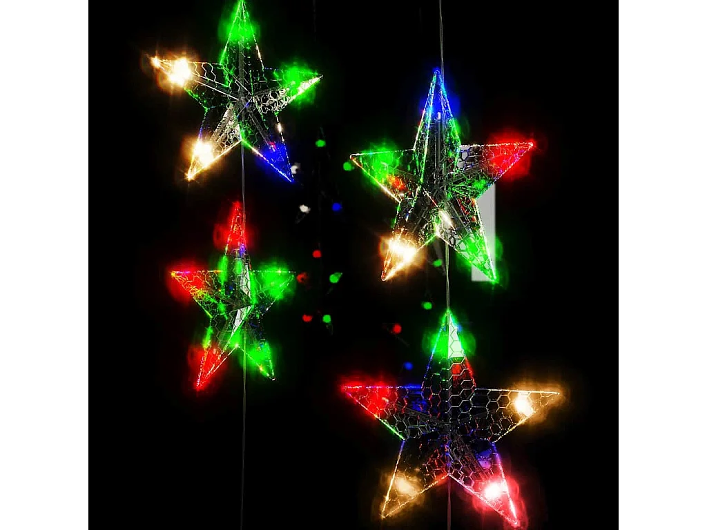 Guirlande lumineuse à étoiles LED 500 LED Coloré 8 fonctions