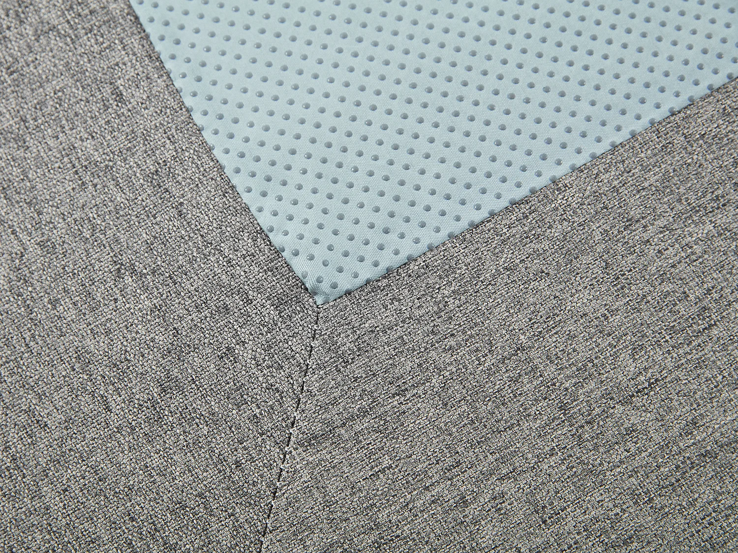 Sommier déco tapissier 180 x 200 cm déhoussable - Gris - ISANI de YSMÉE