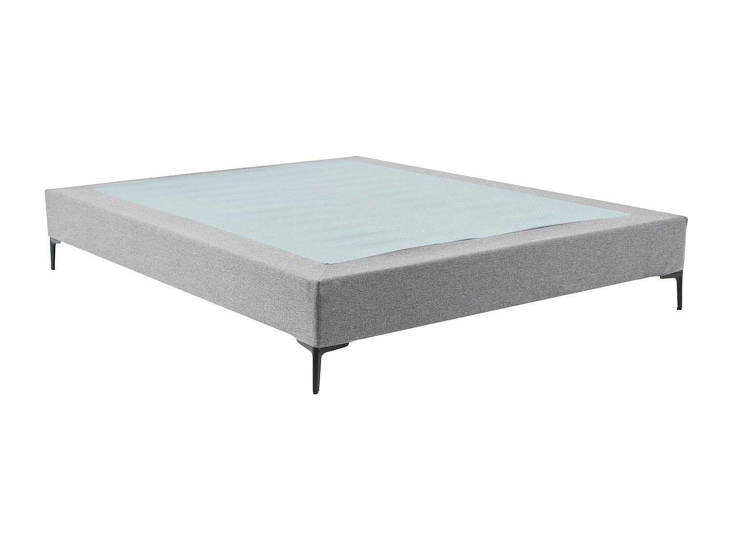 Deko-Polster-Bettgestell - 180 x 200 cm - mit abnehmbarem Bezug - Grau - IS günstig online kaufen