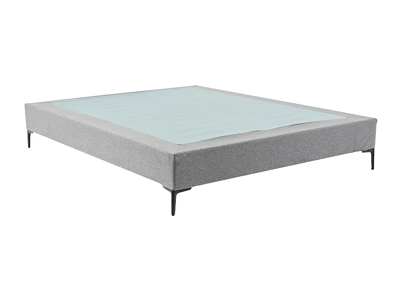 Dekorativ sängsäng 180 x 200 cm med avtagbart överdrag - Grå - ISANI från YSMÉE