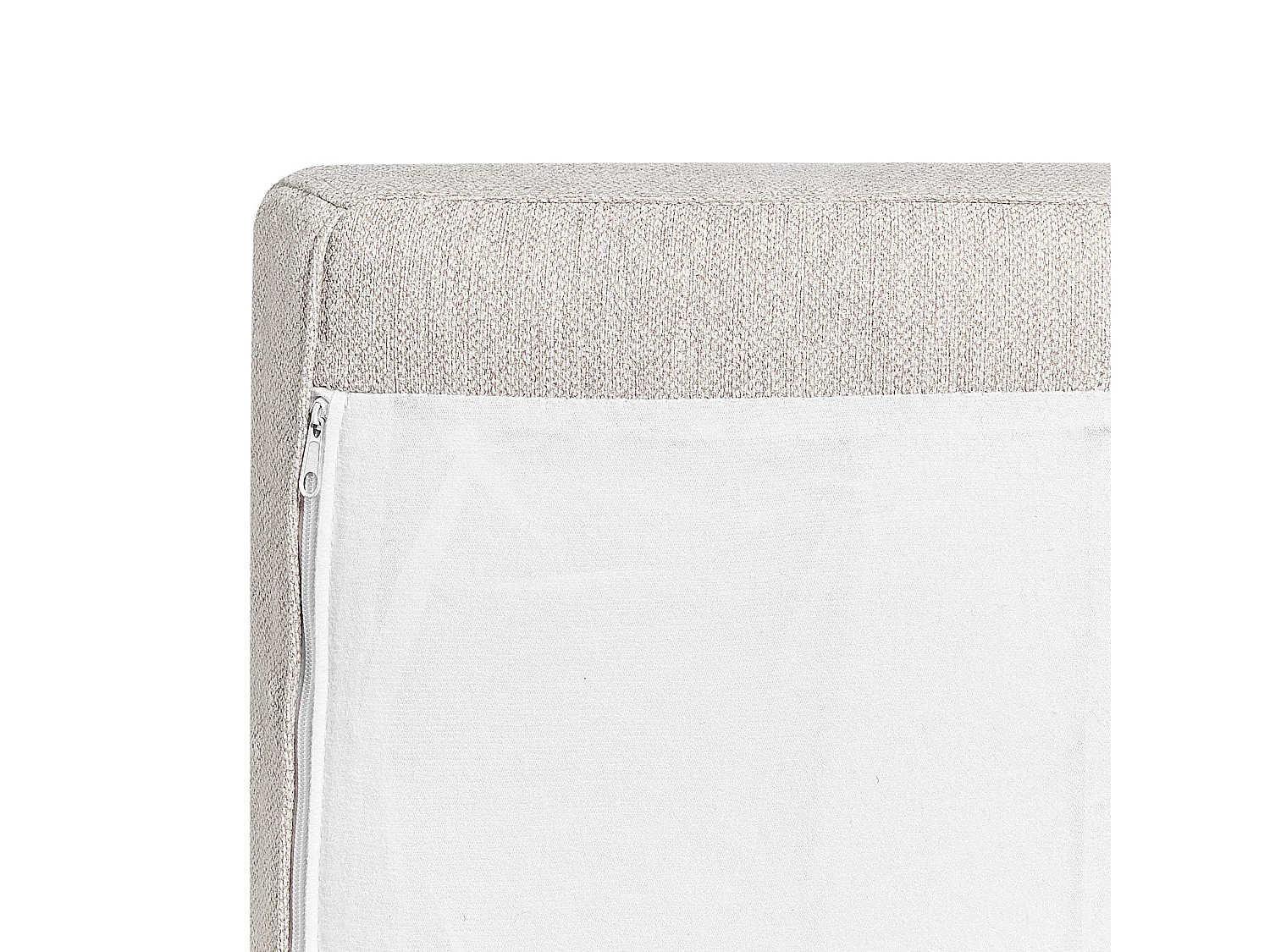 Divano angolare BREDA Tessuto Beige chiaro 4 posti Lato destro