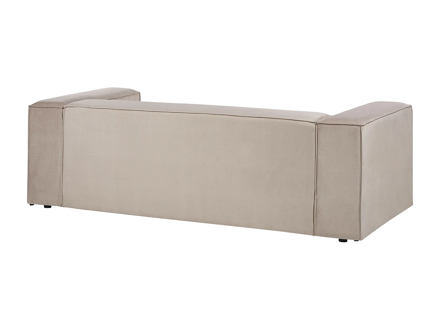 Divano angolare VERNON Velluto Tortora 2 posti Lato destro