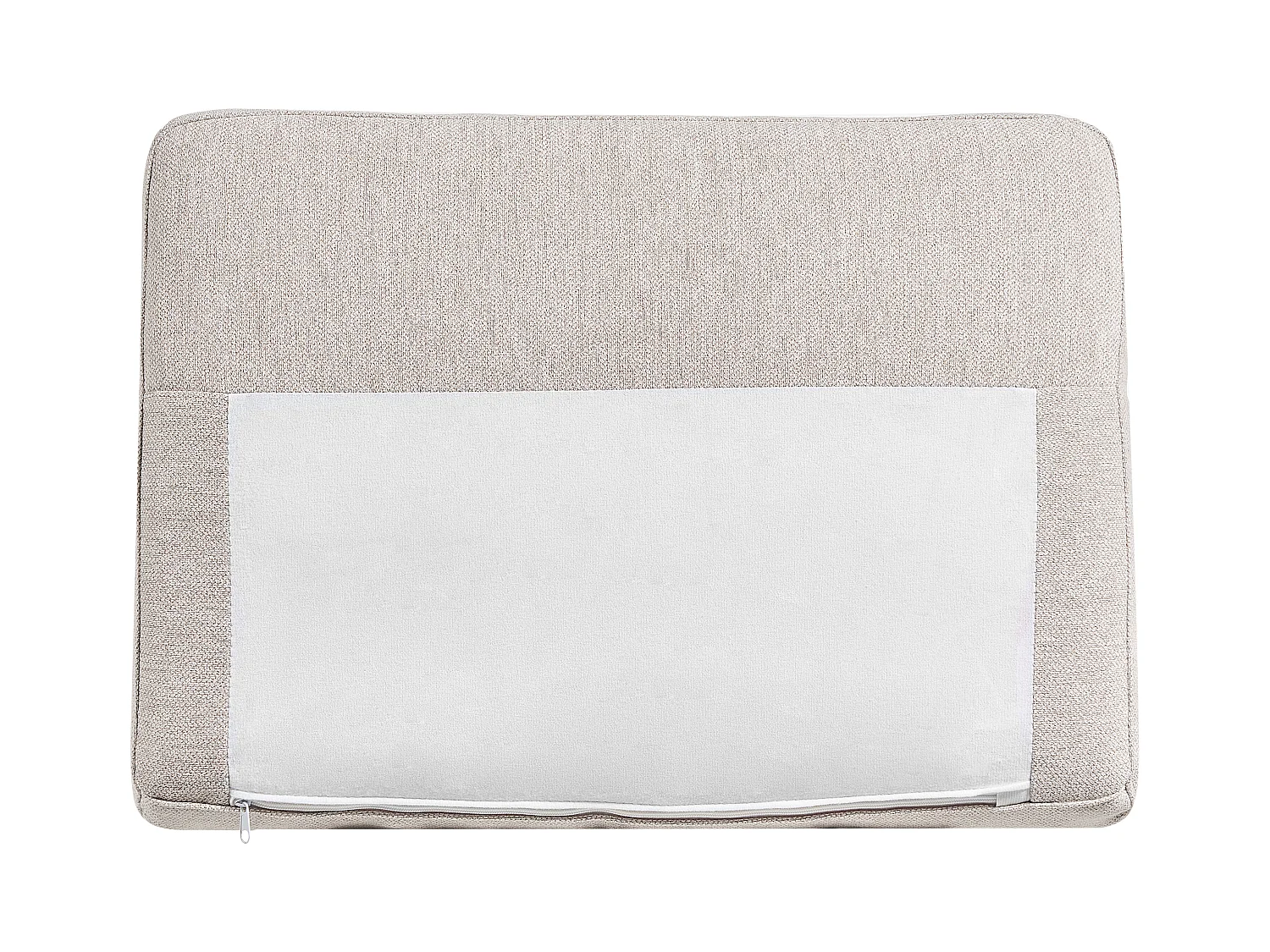 Canapé d'Angle Moderne Beige Côté droite 4 Places avec Pieds en Métal Noir Breda