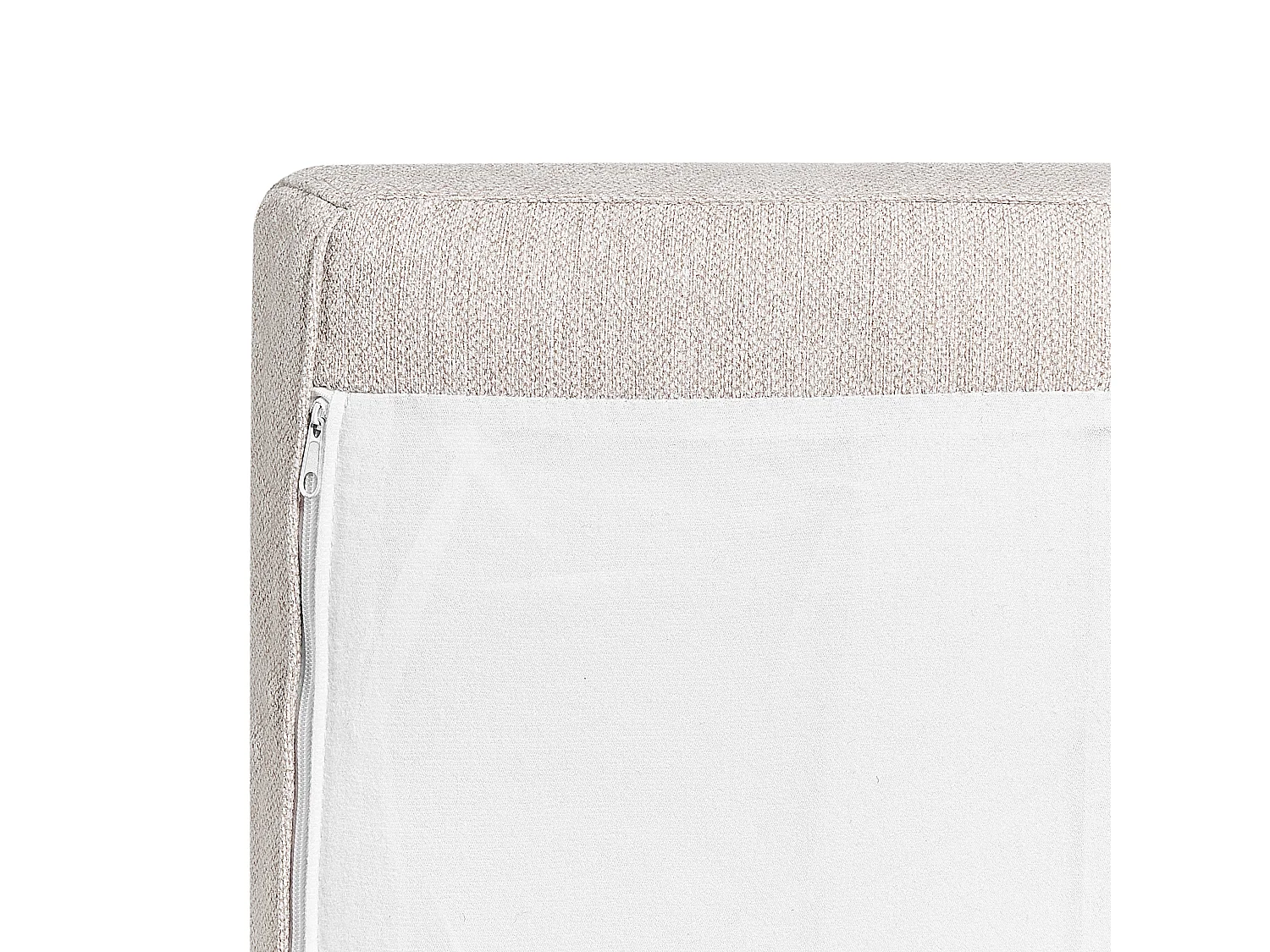 Divano angolare BREDA Tessuto Beige chiaro 4 posti Lato Sinistro