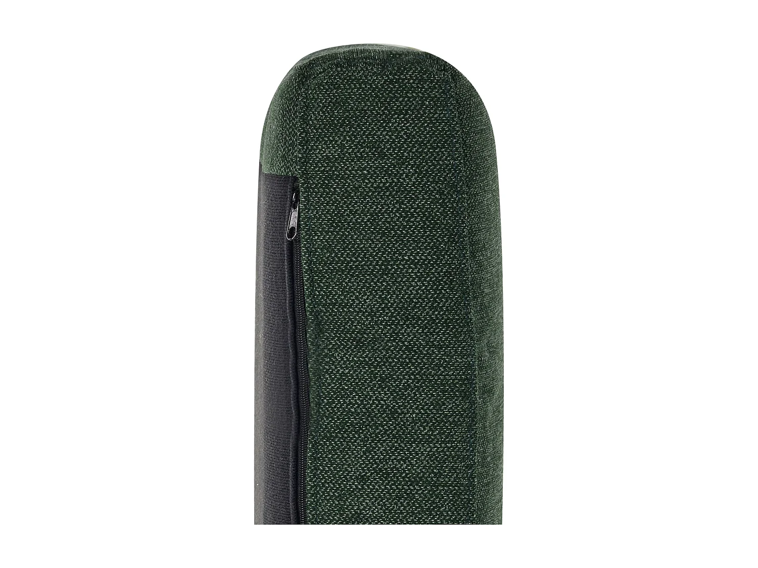 Canapé d'Angle Moderne Vert Foncé Côté droite 4 Places avec Pieds en Métal Noir Breda