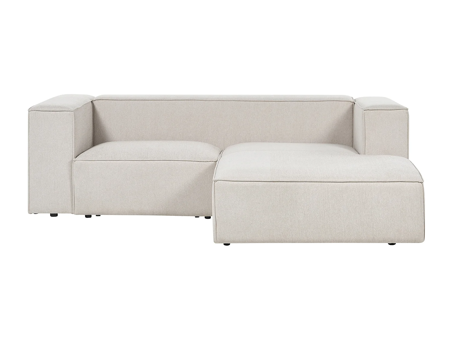 Hoekbank VERNON Stof Lichtbeige 2-zitter Linkerzijde