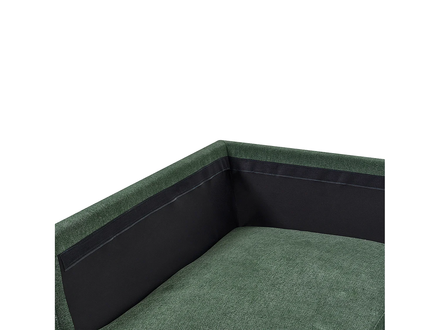 Narożnik BREDA Ciemnozielony dla 4 osób Prawostronny