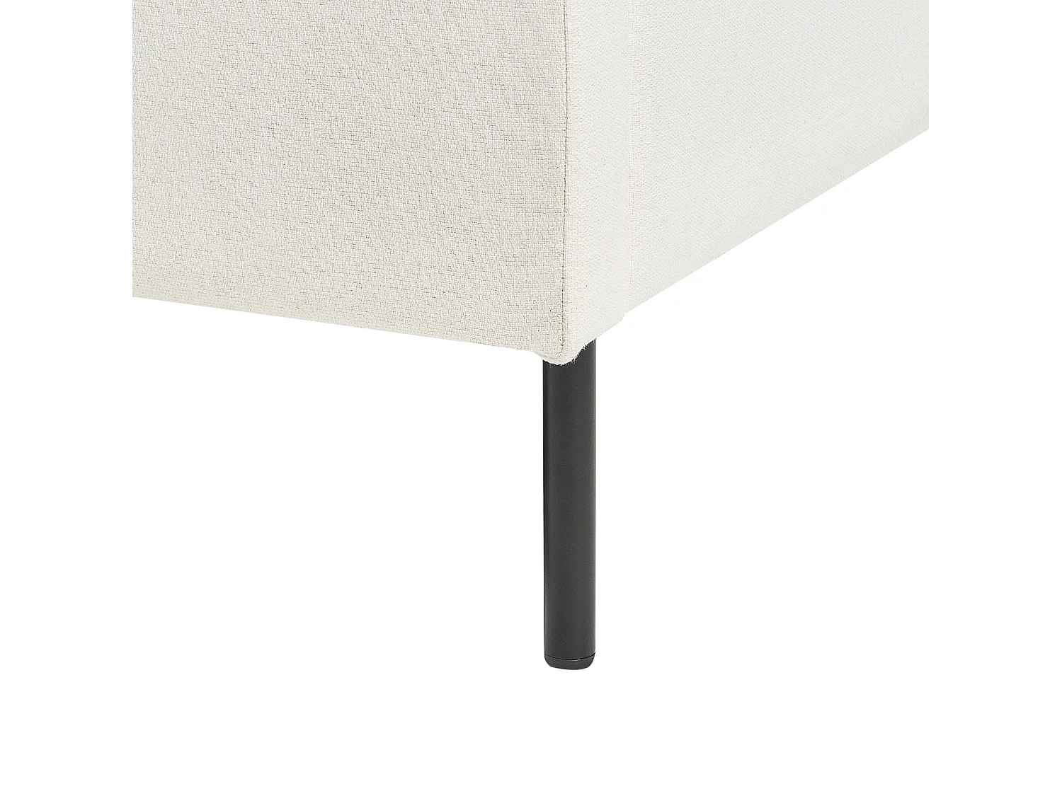 Hoekbank 4-zits stof wit rechtszijdig BREDA