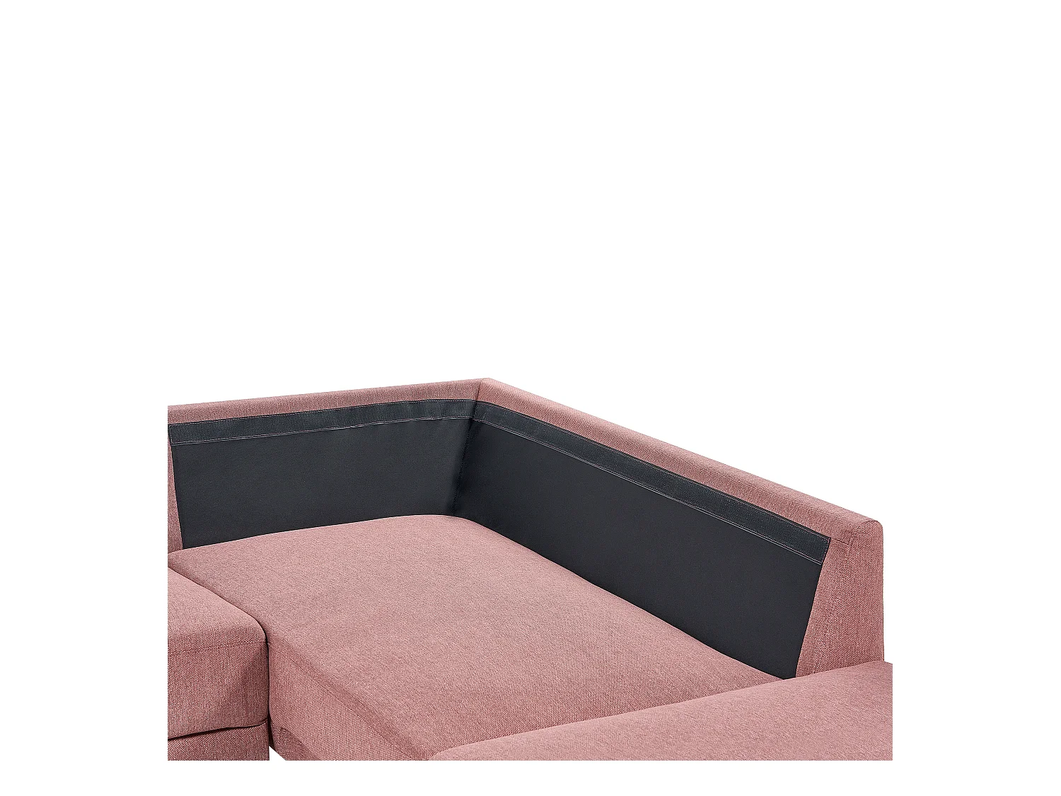 Hoekbank BREDA Stof Roze 4-zitter Linkerzijde