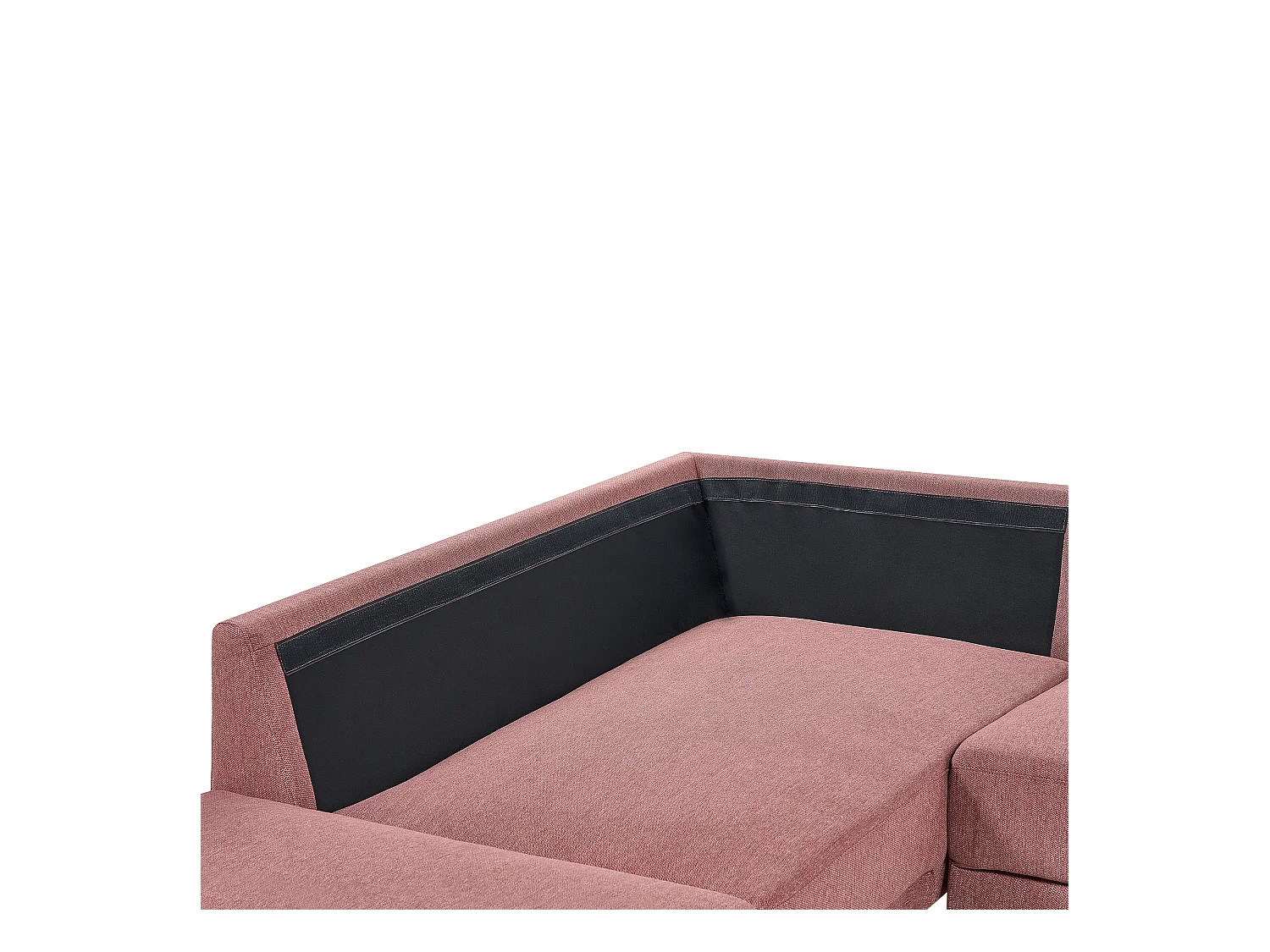 Hoekbank BREDA Stof Roze 4-zitter Rechterzijde