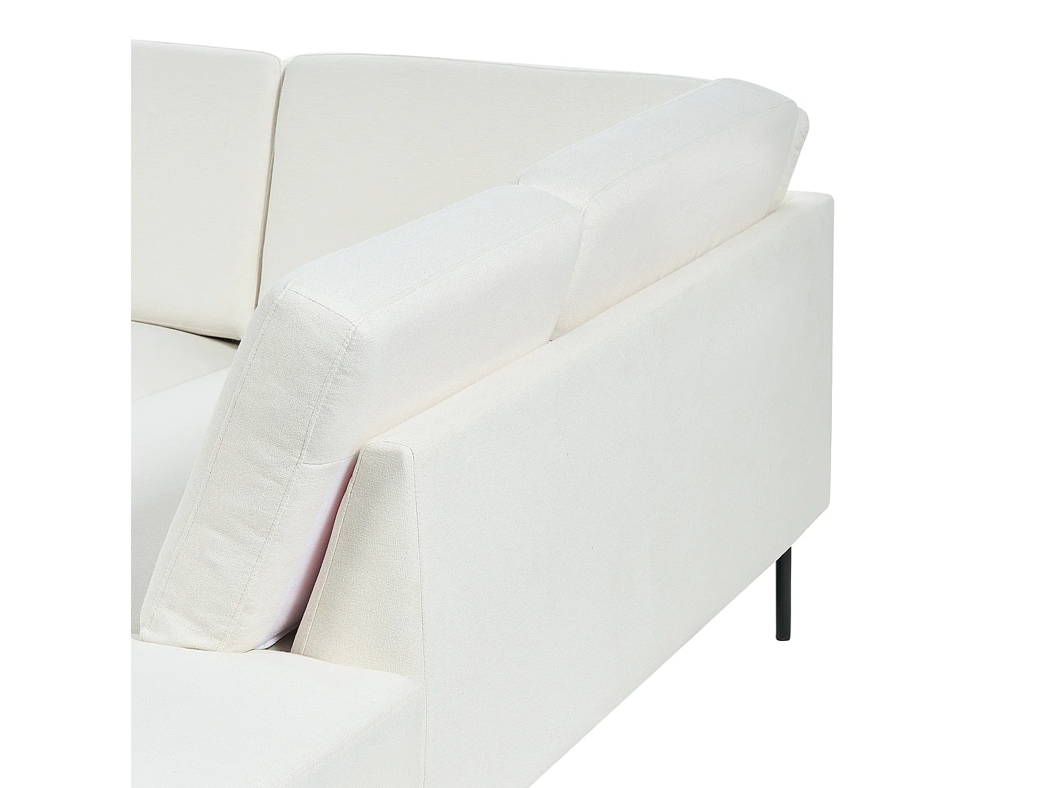 Divano angolare BREDA Tessuto Bianco sporco Sinistra