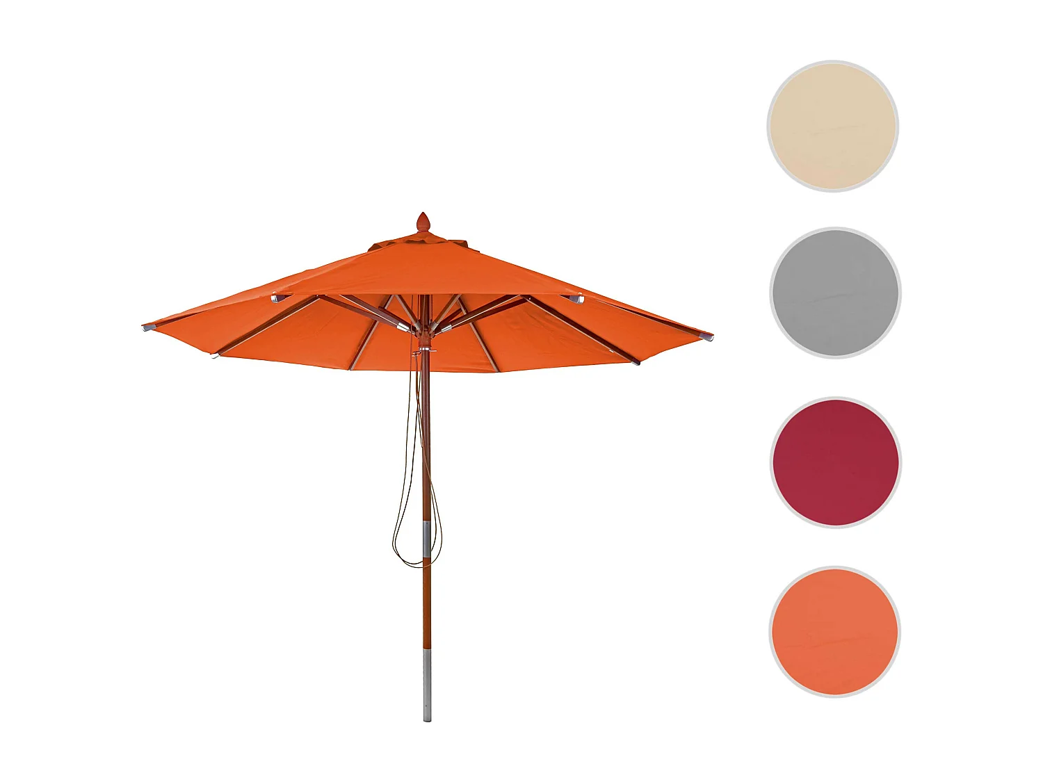 Gastronomie Parasol en bois MCW-C57,  terre cuite
