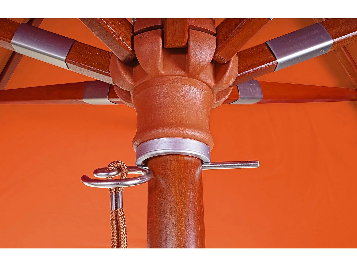 Gastronomie Parasol en bois MCW-C57,  terre cuite